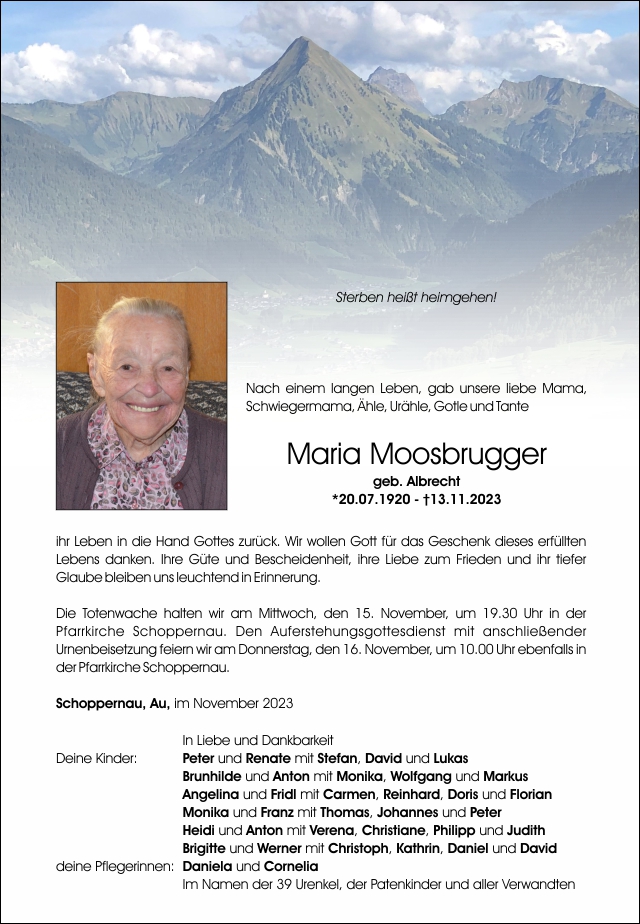 Maria Moosbrugger